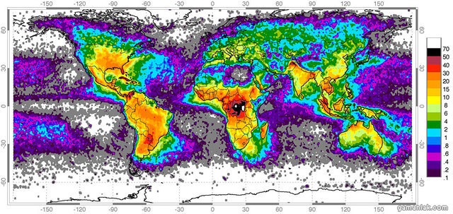 carte-monde-nombre-eclairs-par-annee