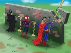 concours-pipi-batman-spiderman-superman