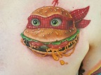 tatouage-hamburger-tortue-ninja
