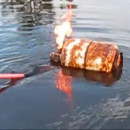 miniature pour Exploser une bouteille de propane au fusil