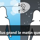 miniature pour Pourquoi est-on plus grand le matin que le soir ?
