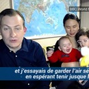 miniature pour Le papa interrompu par sa fille pendant une interview Skype s'explique
