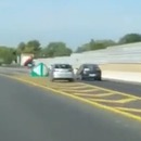 miniature pour Une voiture se crashe sur une sortie de l'autoroute A709 (France)