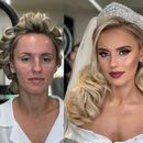 miniature pour 24 mariées avant et après leur maquillage