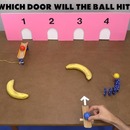Quelle porte la balle va-t-elle frapper ?