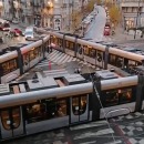 3-tramways-bloquer-carrefour-bruxelles