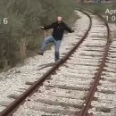 miniature pour Un homme percuté par un train