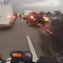 miniature pour Une moto à 128km/h dans les bouchons